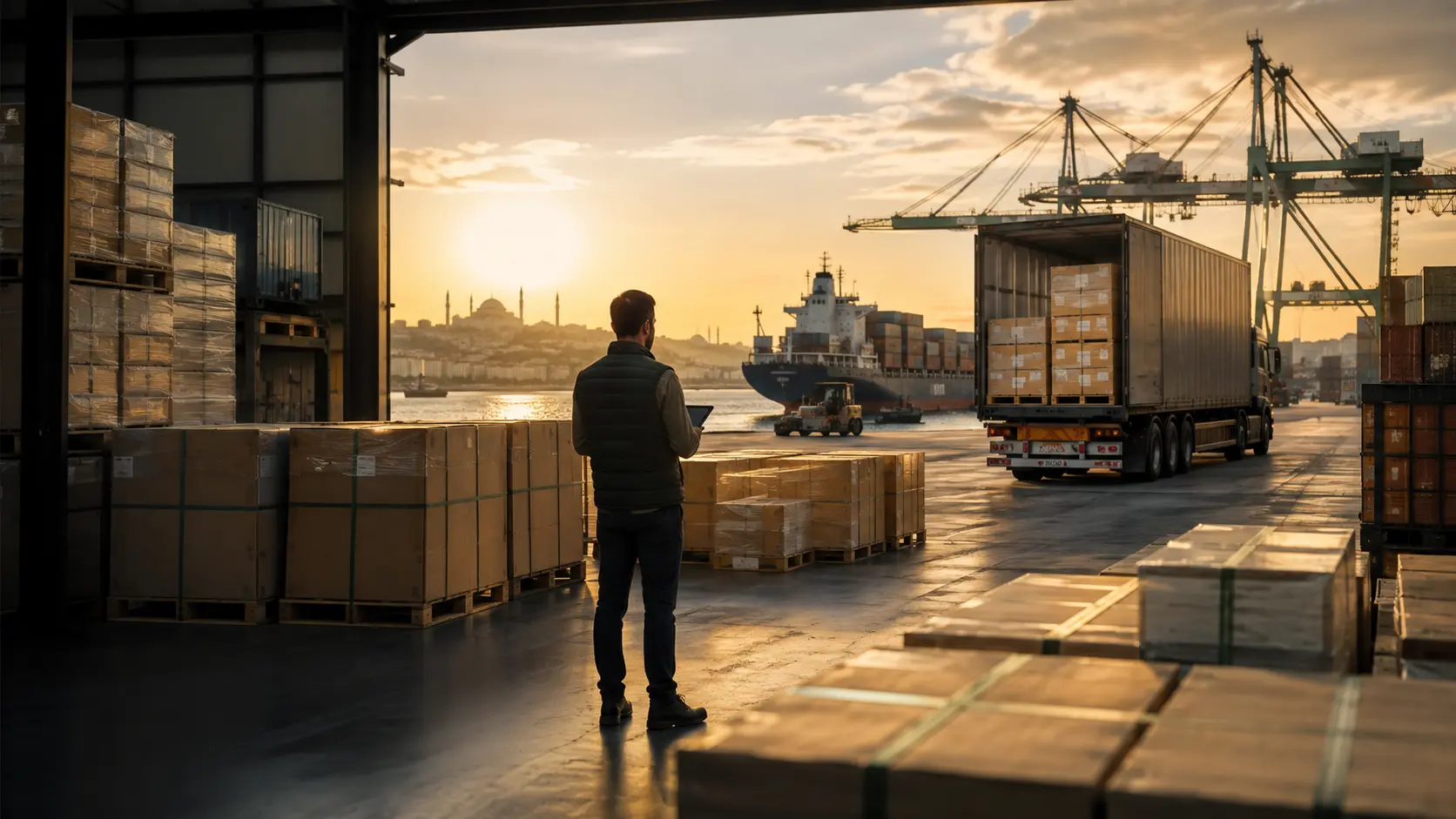 International food export logistics hub